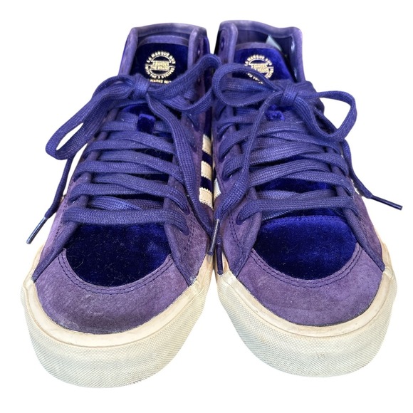 Adidas Matchcourt High RX Na-Kel Smith Sneakers, Purple Velvet, Size 8.5, Skate - Picture 4 of 8